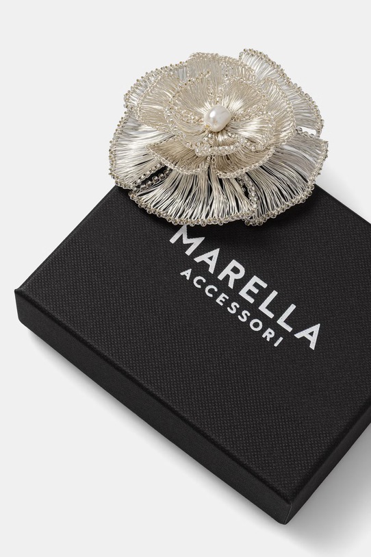 Akcesoria Marella broszka damska metalowa MLABEATO 2613751097200 srebrny