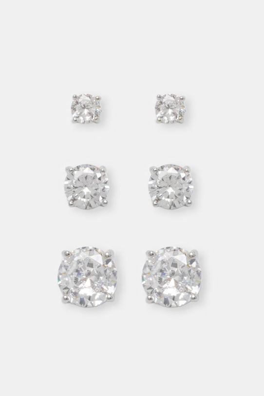 Uhani Aldo ALAYNIA 3-pack 3-pack srebrna ALAYNIA.973