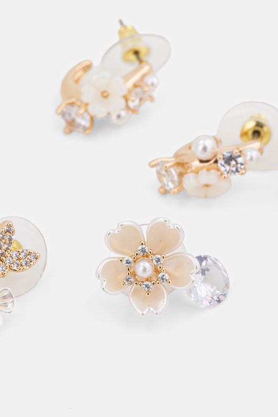 Akcesoria Aldo kolczyki ARLUNA 3-pack ARLUNA.972 złoty