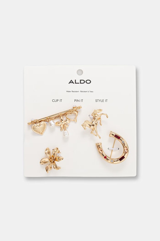 Akcesoria Aldo broszki LUNASTEED 4-pack LUNASTEED.972 złoty
