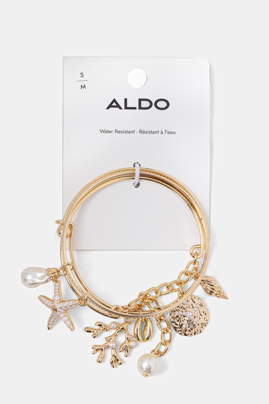 Aldo komplet narukvica za žene metalni SHELLSPELL 3-pack SHELLSPELL.102 zlatna