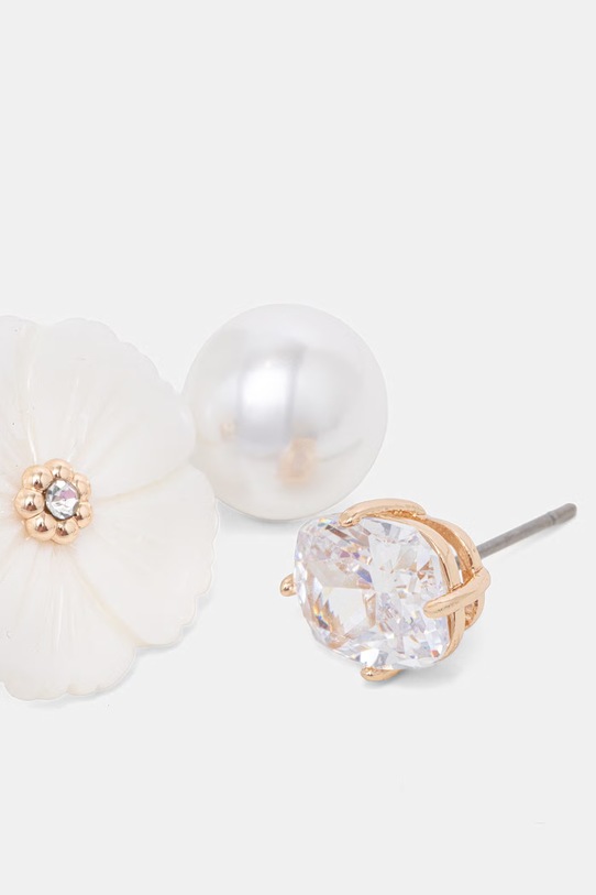 Aldo komplet naušnica za žene od metala s cirkonom STASSIA 3-pack STASSIA.102 bež