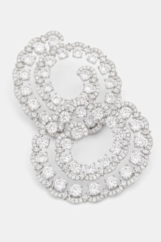 Aldo kolczyki damskie metalowe z cyrkonią BUBBLYE srebrny BUBBLYE.973