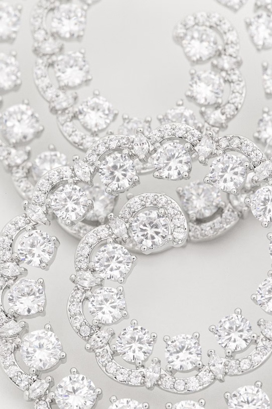 Akcesoria Aldo kolczyki damskie metalowe z cyrkonią BUBBLYE BUBBLYE.973 srebrny