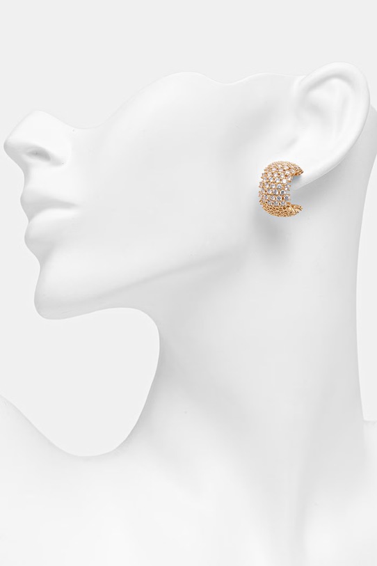 Dodatki Aldo ženski kovinski uhani s kubičnim cirkonijem CAMMILLE CAMMILLE.972 zlata