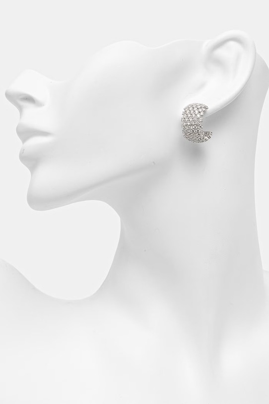 Dodatki Aldo ženski kovinski uhani s kubičnim cirkonijem CAMMILLE CAMMILLE.973 srebrna