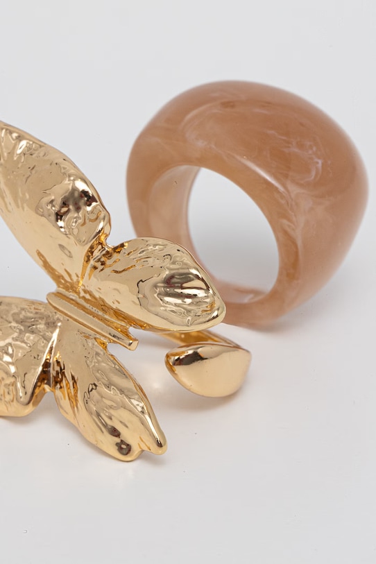 Aldo sada prstýnků KANDII 2-pack KANDII.680 zlatá SS26