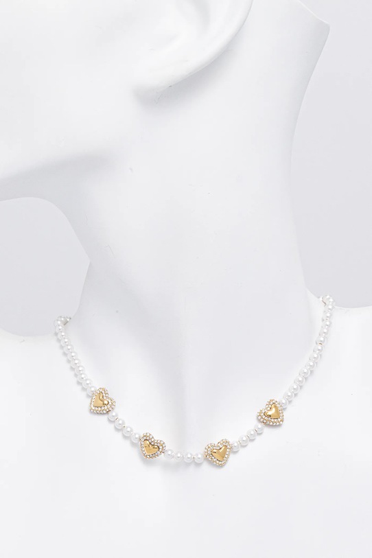 Akcesoria Guess naszyjnik BELOVED JUBN06.005JW biały