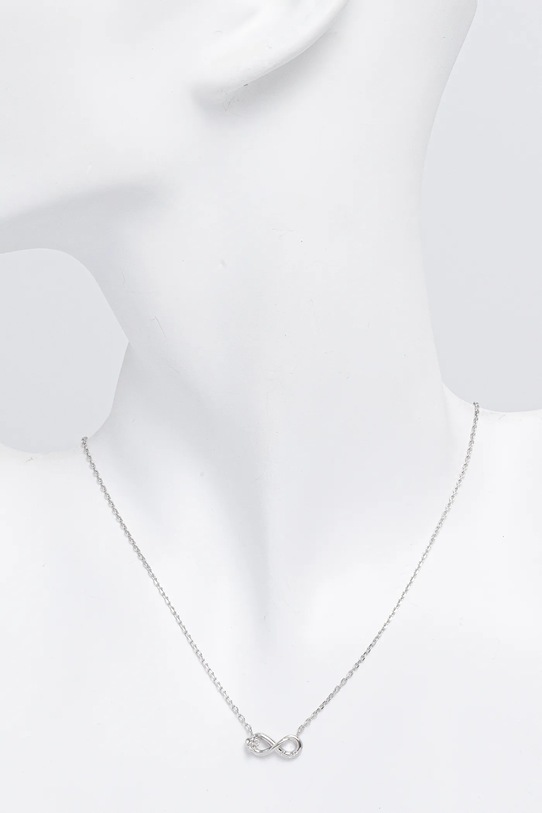 Akcesoria Guess naszyjnik LOVE BITES JUBN06.047JW srebrny