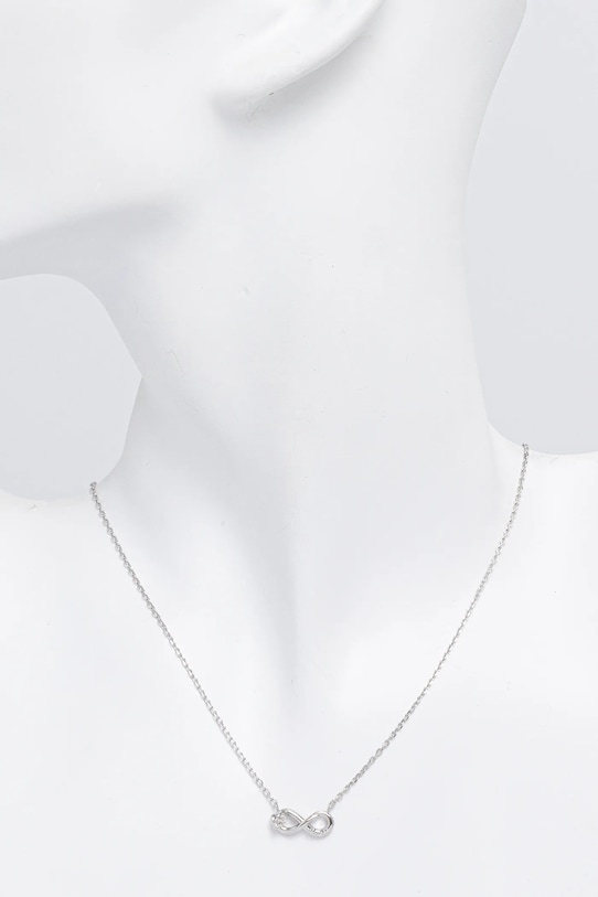 Akcesoria Guess naszyjnik LOVE BITES JUBN06.047JW srebrny