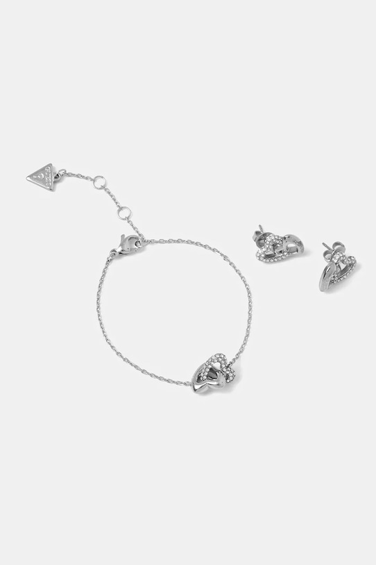 Guess bransoletka i kolczyki BELOVED Gift Box srebrny JUBS06.000JW
