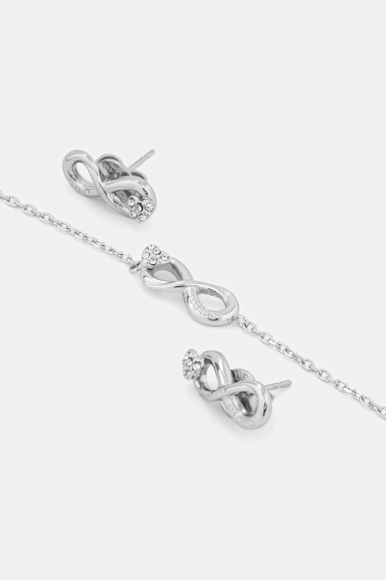 Náramok a náušnice Guess LOVE BITES strieborná JUBS06.009JW