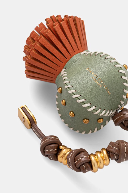 Кожаный брелок Gianni Chiarini PC.CACTUS.04 зелёный SS26