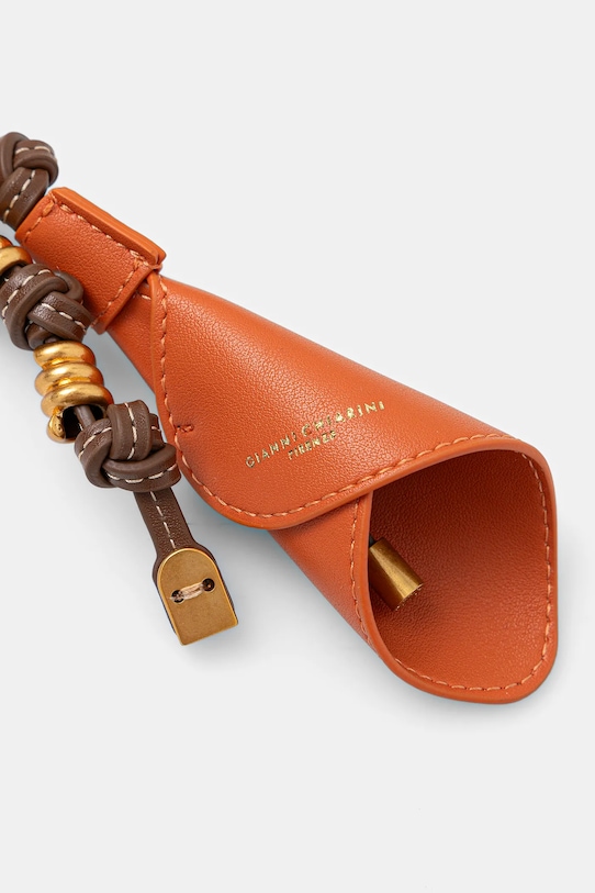 Кожаный брелок Gianni Chiarini PC.CALLA.03 оранжевый SS26