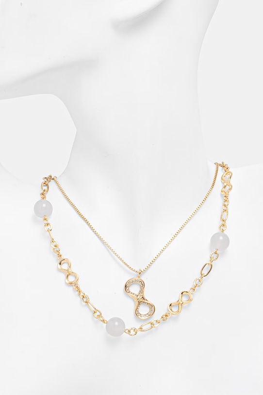 Akcesoria Twinset naszyjnik 2-pack 261TA4430 złoty