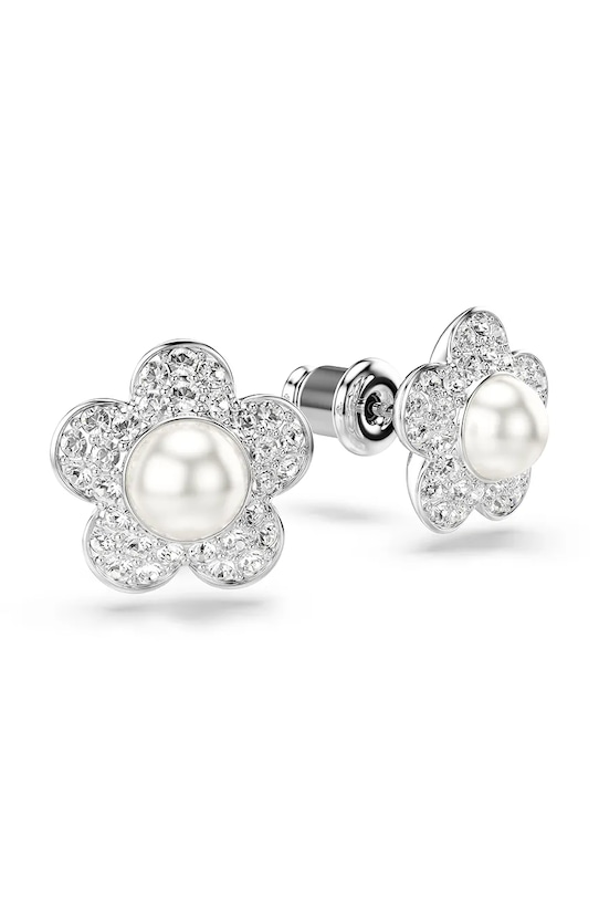 Swarovski kolczyki damskie metalowe z kryształem Swarovski Ariana Grande x Swarovski srebrny 5756098