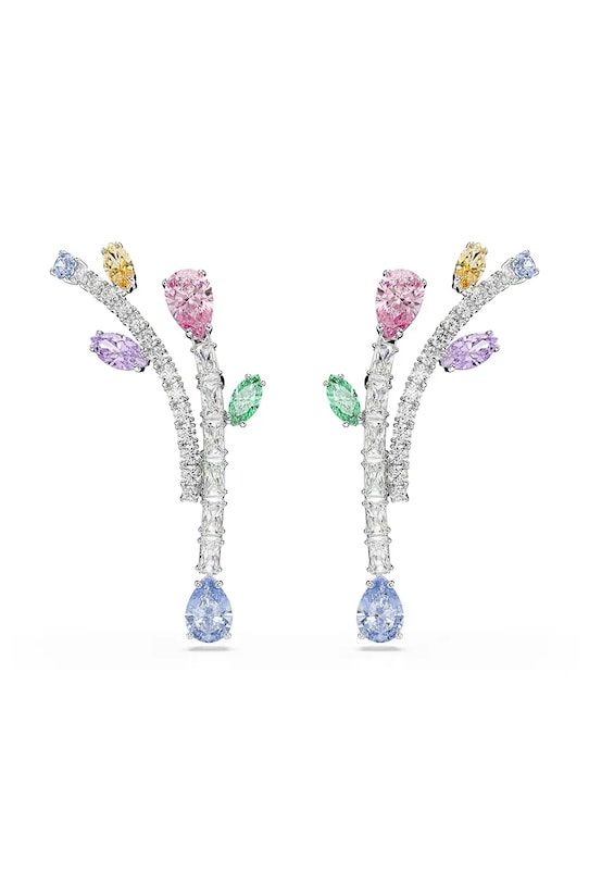 Swarovski kolczyki damskie metalowe z kryształem Swarovski Ariana Grande x Swarovski multicolor 5737426