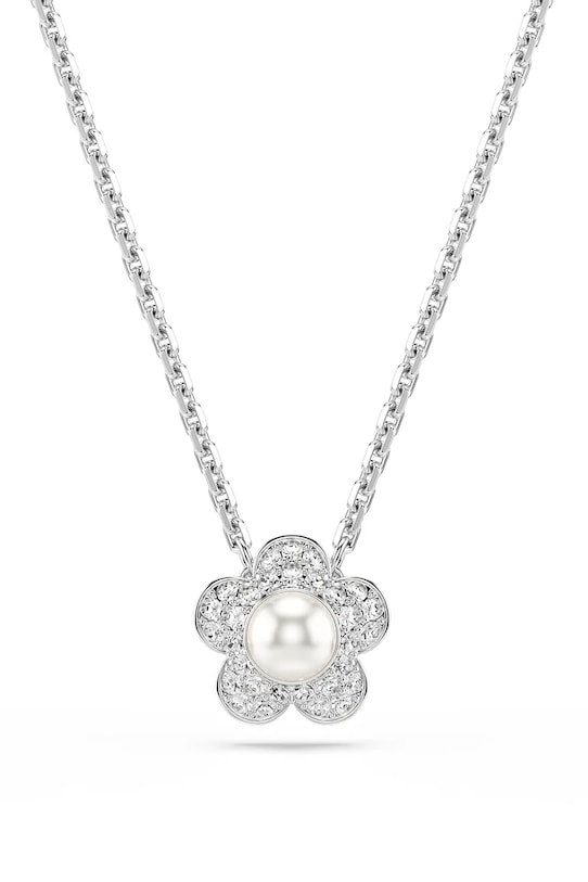 Swarovski naszyjnik damski metalowy kryształ Swarovski Ariana Grande x Swarovski srebrny 5755817