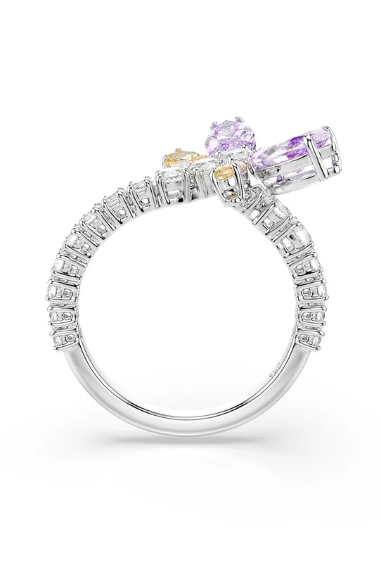 Swarovski pierścionek damski metalowy z kryształem Ariana Grande x Swarovski srebrny 5737368