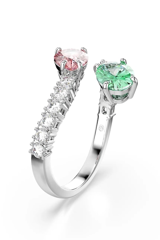 Akcesoria Swarovski Pierścionek damski z kryształem Swarovski Ariana Grande x Swarovski 5737374 srebrny