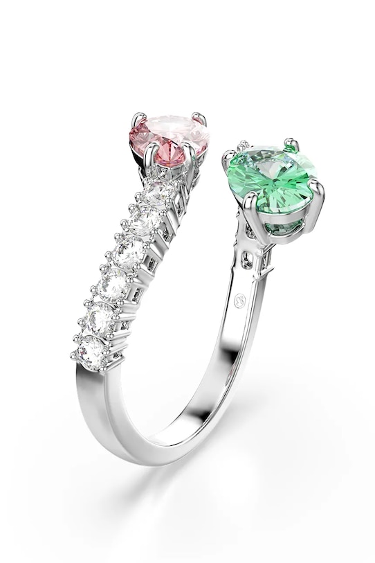 Akcesoria Swarovski Pierścionek damski z kryształem Swarovski Ariana Grande x Swarovski 5737373 srebrny