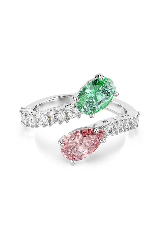 Swarovski pierścionek damski metalowy z kryształem Swarovskiego Ariana Grande x Swarovski srebrny 5737372