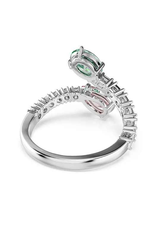 Swarovski pierścionek damski metalowy z kryształu Swarovski Ariana Grande x Swarovski 5737376 srebrny SS26