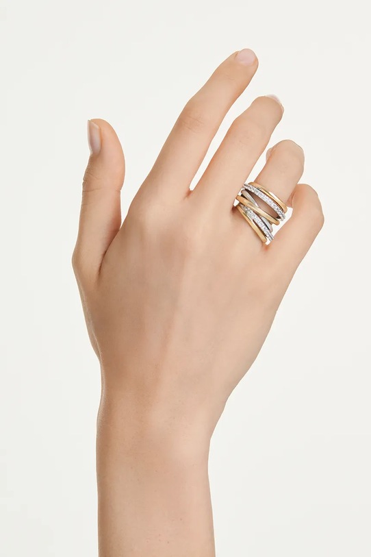 Swarovski pierścionek HYPERBOLA 3-pack 5740414 złoty