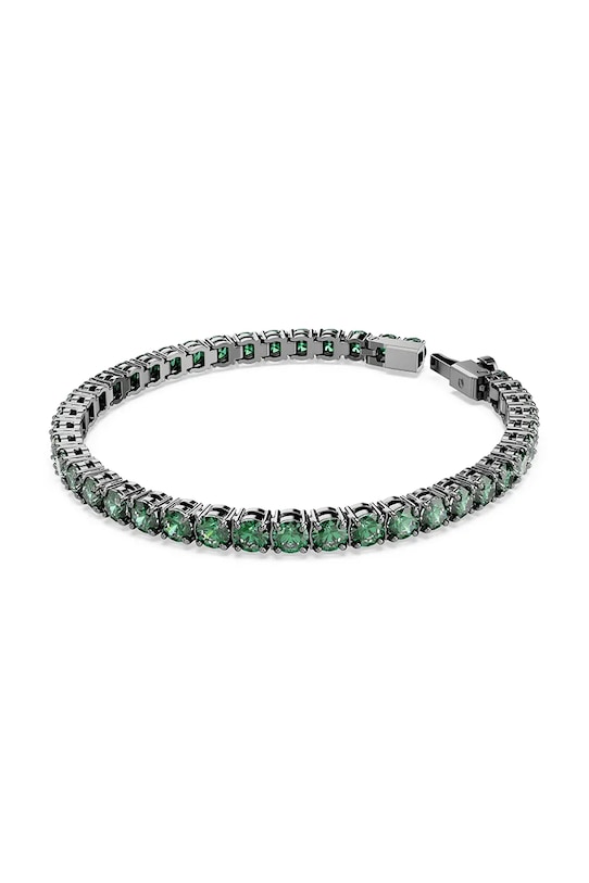Swarovski bransoletka damska metalowa z kryształem Swarovski MATRIX 5743444 zielony SS26