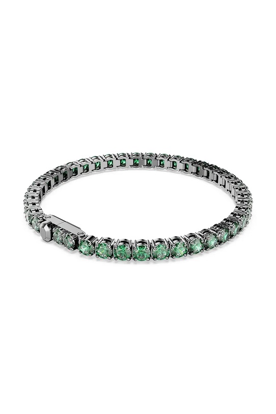 Swarovski bransoletka damska metalowa z kryształem Swarovski MATRIX 5743444 zielony