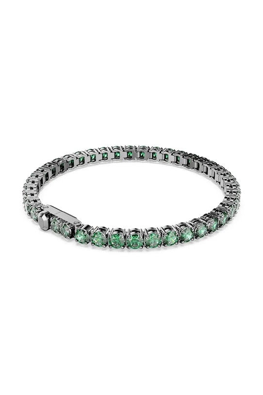 Swarovski bransoletka damska metalowa z kryształem Swarovski MATRIX 5743444 zielony