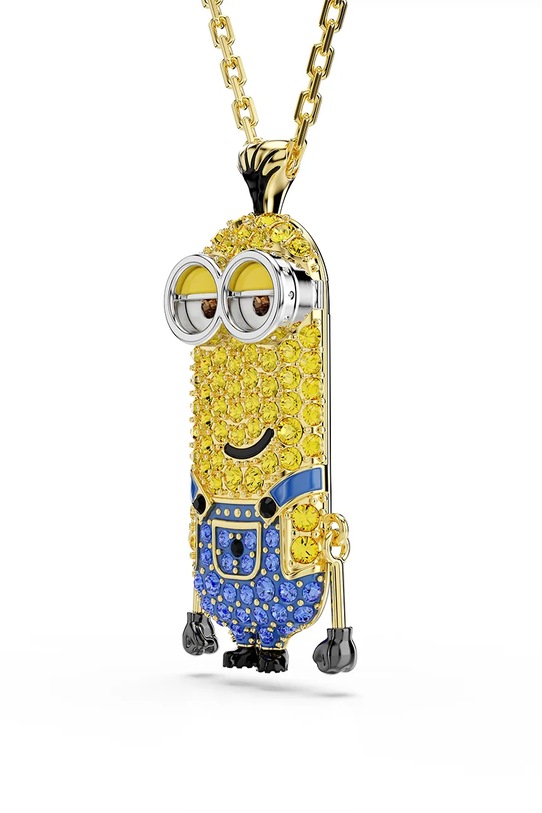 Akcesoria Swarovski naszyjnik z zawieszką damski pozłacany kryształ Swarovski MINIONS 5743384 złoty