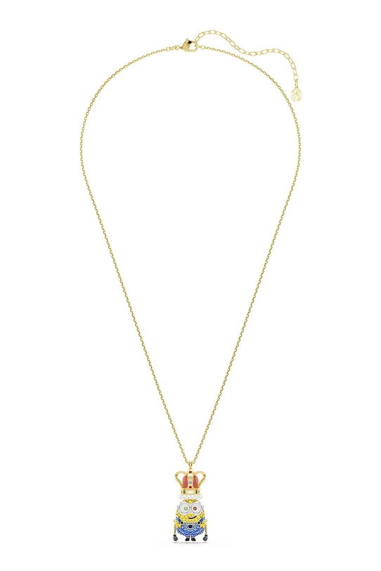 Swarovski náhrdelník s přívěskem dámský, pozlacený kov, Swarovski krystal MINIONS 5743385 zlatá SS26