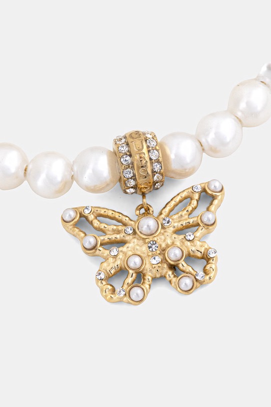 Guess bransoletka damska ze stali nierdzewnej BORBOLETA JUBB06.124JW biały SS26