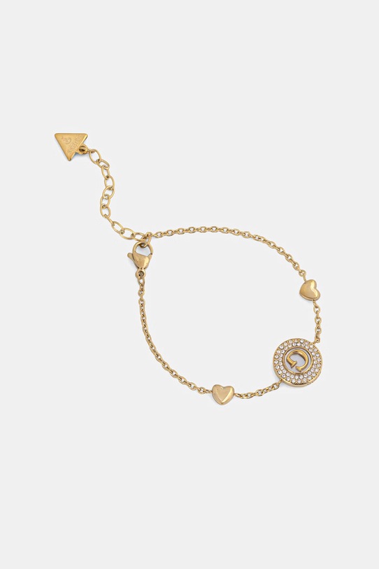 Guess bransoletka damska ze stali nierdzewnej G TALISMAN złoty JUBB06.202JW