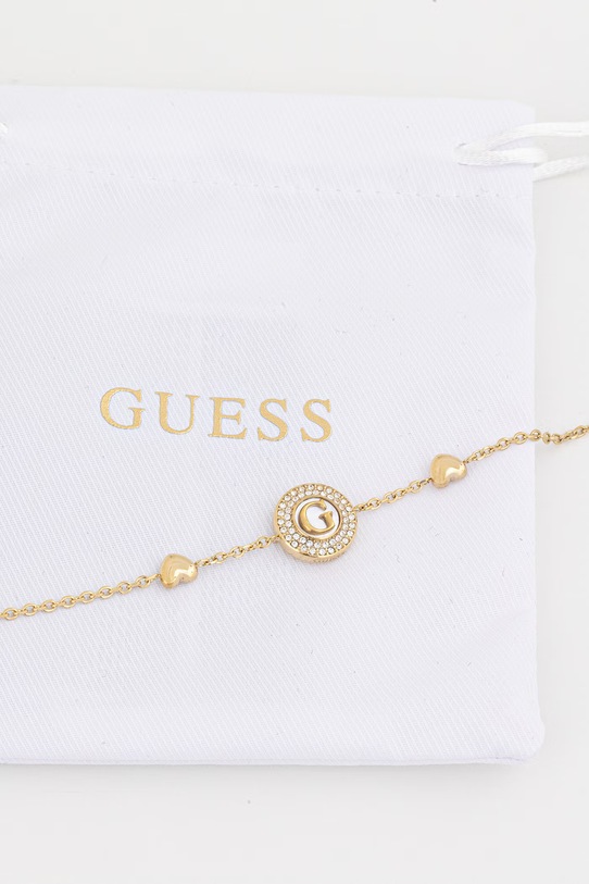 Akcesoria Guess bransoletka damska ze stali nierdzewnej G TALISMAN JUBB06.202JW złoty