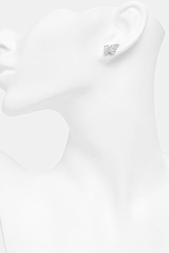 Guess kolczyki damskie ze stali nierdzewnej BORBOLETA JUBE06.127JW srebrny SS26