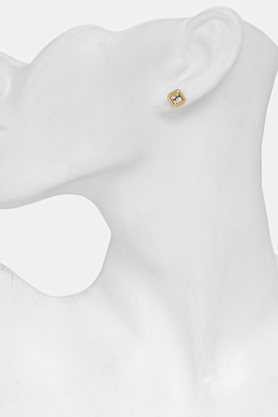 Guess kolczyki damskie ze stali nierdzewnej ACE OF DIAMONDS złoty JUBE06.180JW