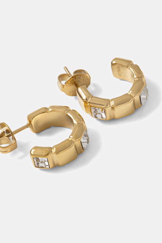 Akcesoria Guess kolczyki damskie ze stali nierdzewnej ACE OF DIAMONDS JUBE06.183JW złoty