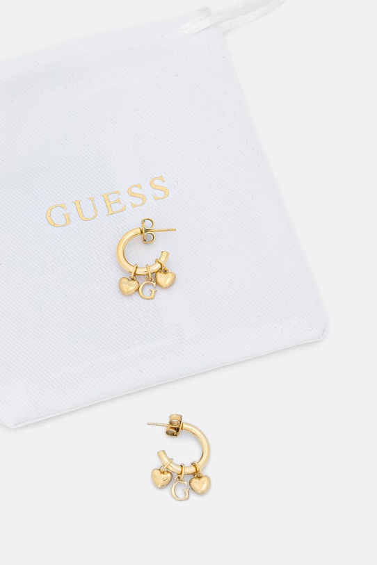 Akcesoria Guess kolczyki damskie ze stali nierdzewnej G TALISMAN JUBE06.198JW złoty