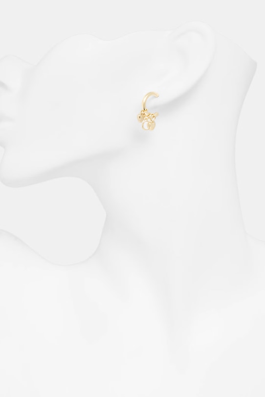 Guess kolczyki damskie ze stali nierdzewnej G TALISMAN złoty JUBE06.198JW