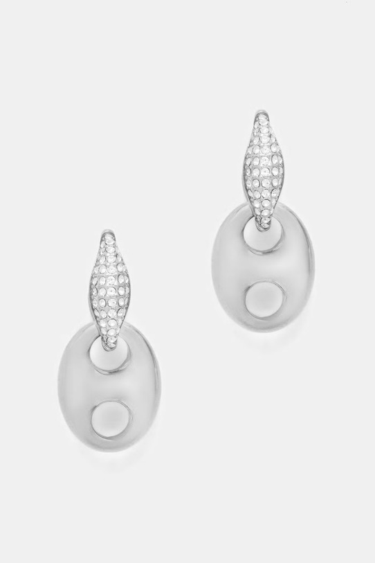 Guess kolczyki damskie ze stali nierdzewnej MARINA srebrny JUBE06.221JW