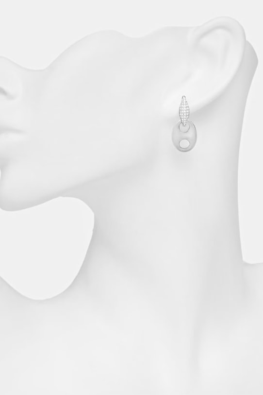 Guess kolczyki damskie ze stali nierdzewnej MARINA JUBE06.221JW srebrny SS26