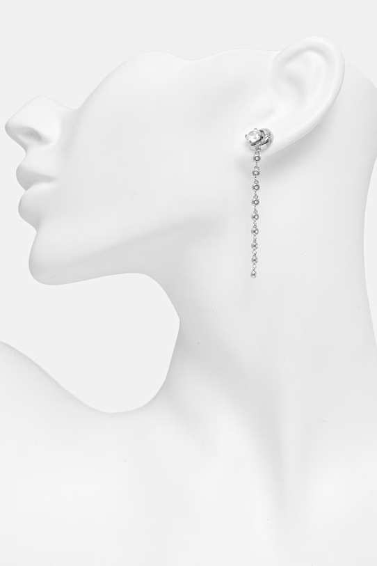 Akcesoria Guess kolczyki damskie ze stali nierdzewnej AURORA JUBE06.236JW srebrny