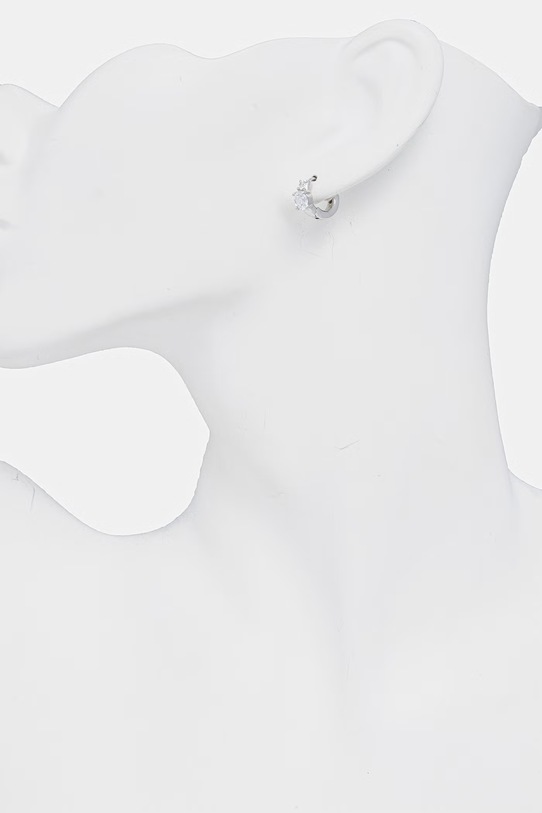 Guess kolczyki damskie ze stali nierdzewnej PIERCING STUDIO JUBE06.270JW srebrny