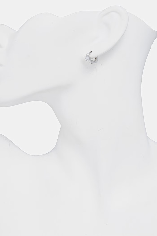 Guess kolczyki damskie ze stali nierdzewnej PIERCING STUDIO JUBE06.270JW srebrny