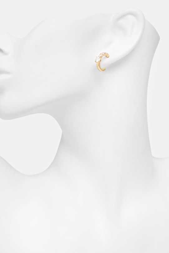 Guess kolczyki damskie ze stali nierdzewnej PIERCING STUDIO JUBE06.272JW złoty SS26