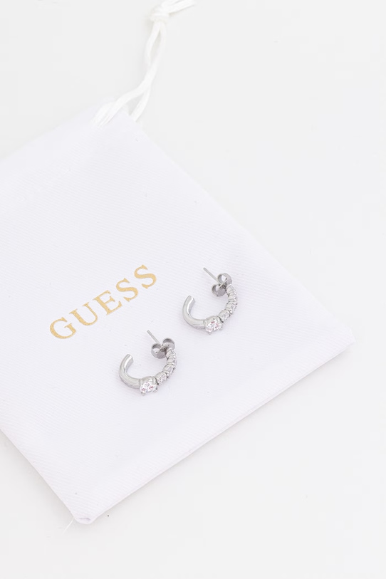 Akcesoria Guess kolczyki damskie ze stali nierdzewnej PIERCING STUDIO JUBE06.272JW srebrny