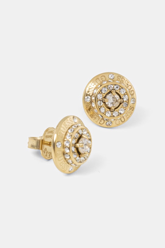 Akcesoria Guess kolczyki damskie ze stali nierdzewnej SPARKS JUBE06.289JW złoty