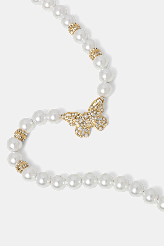 Akcesoria Guess naszyjnik damski ze stali nierdzewnej BORBOLETA JUBN06.120JW biały